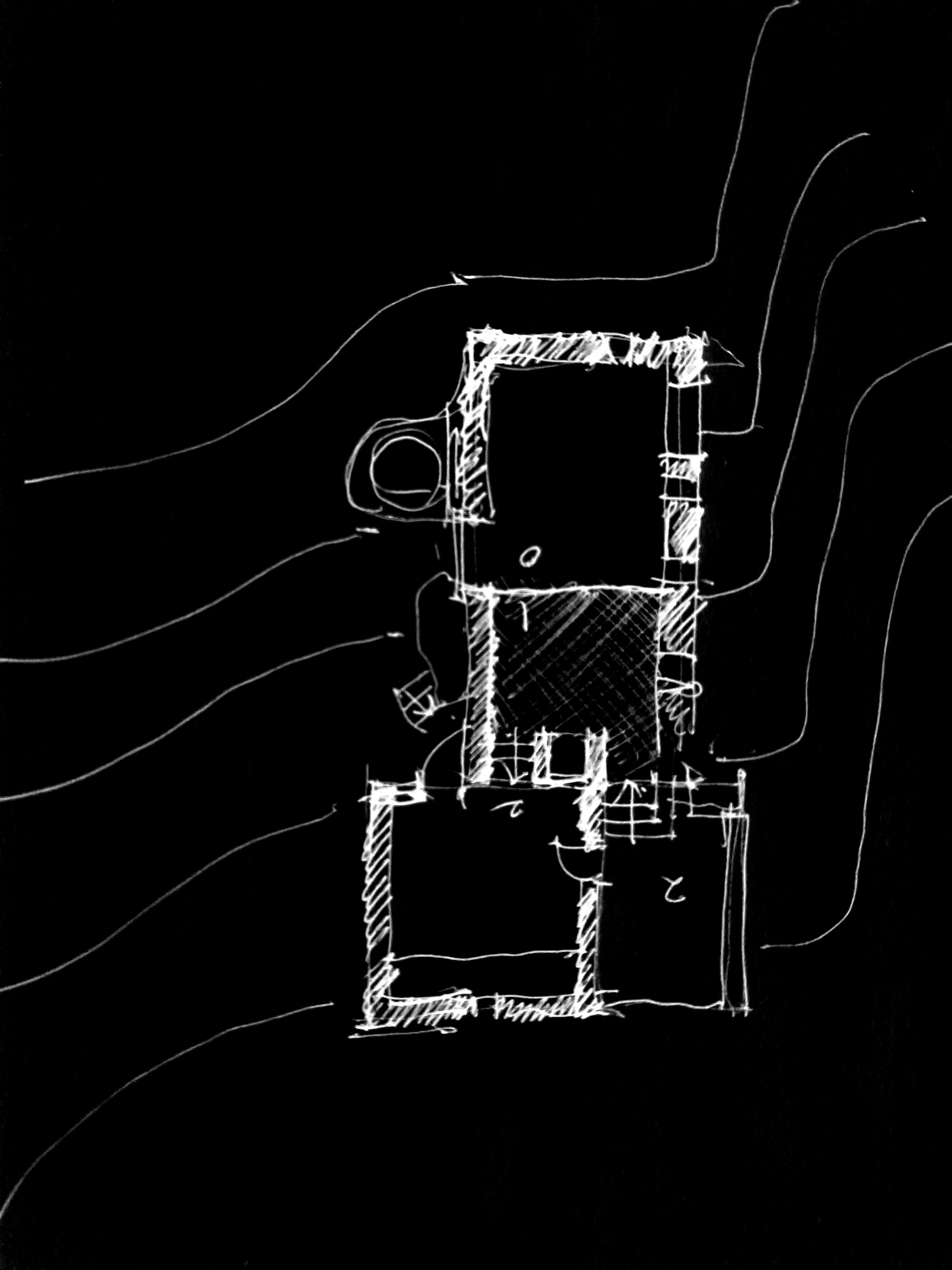 Damaraland — plan sketch on the contours